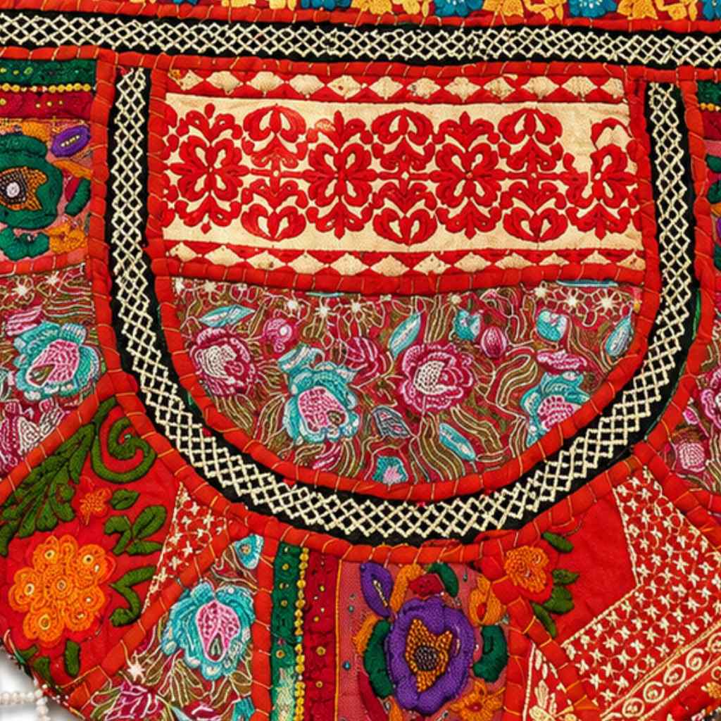 Wanderlust Tassel Embroidered  Tote Bag