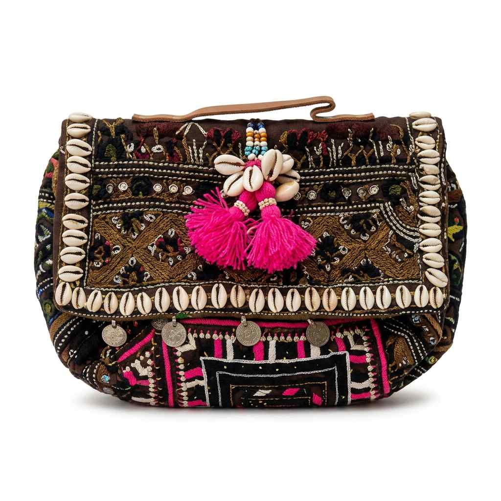 Folk Fusion Colorful Embroidered Banjara Bag with Codi Accents