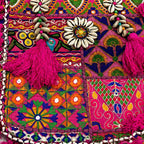 Heritage Embroidered Banjara Tote Bag with Tassels