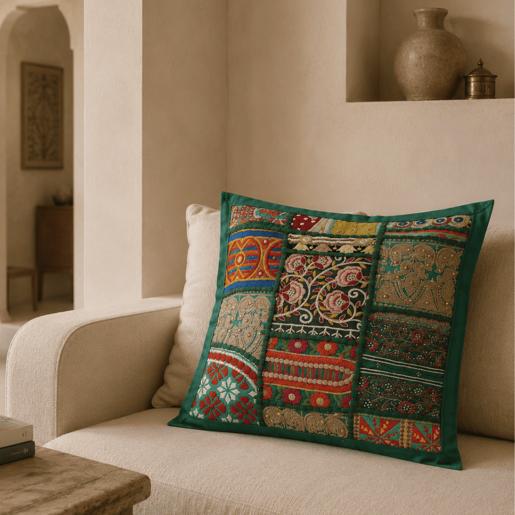 Boho Patchwork Cushion Cover for Home Décor