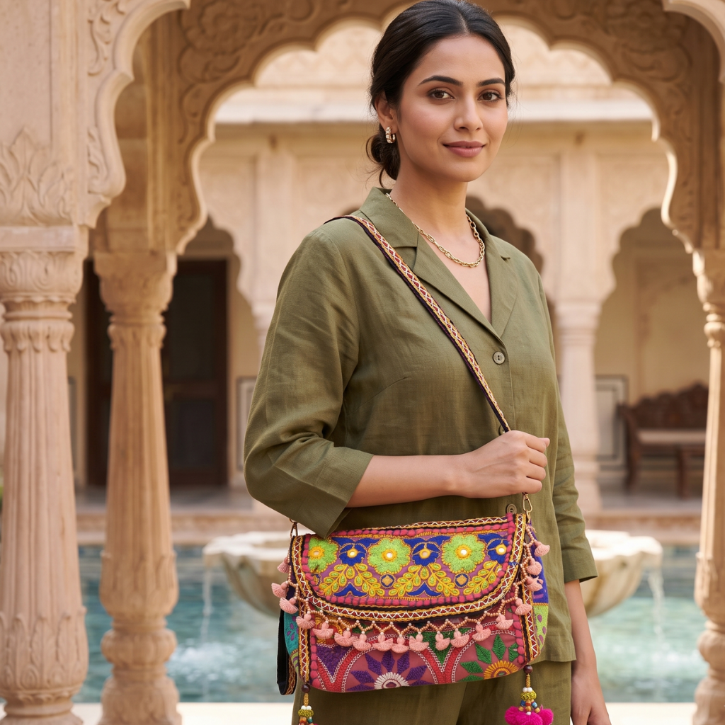 Fusion Trails Small Banjara Sling Purse