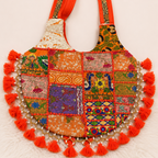 Bohemian Vibes Tassel Embroidered Tote Bag for Women