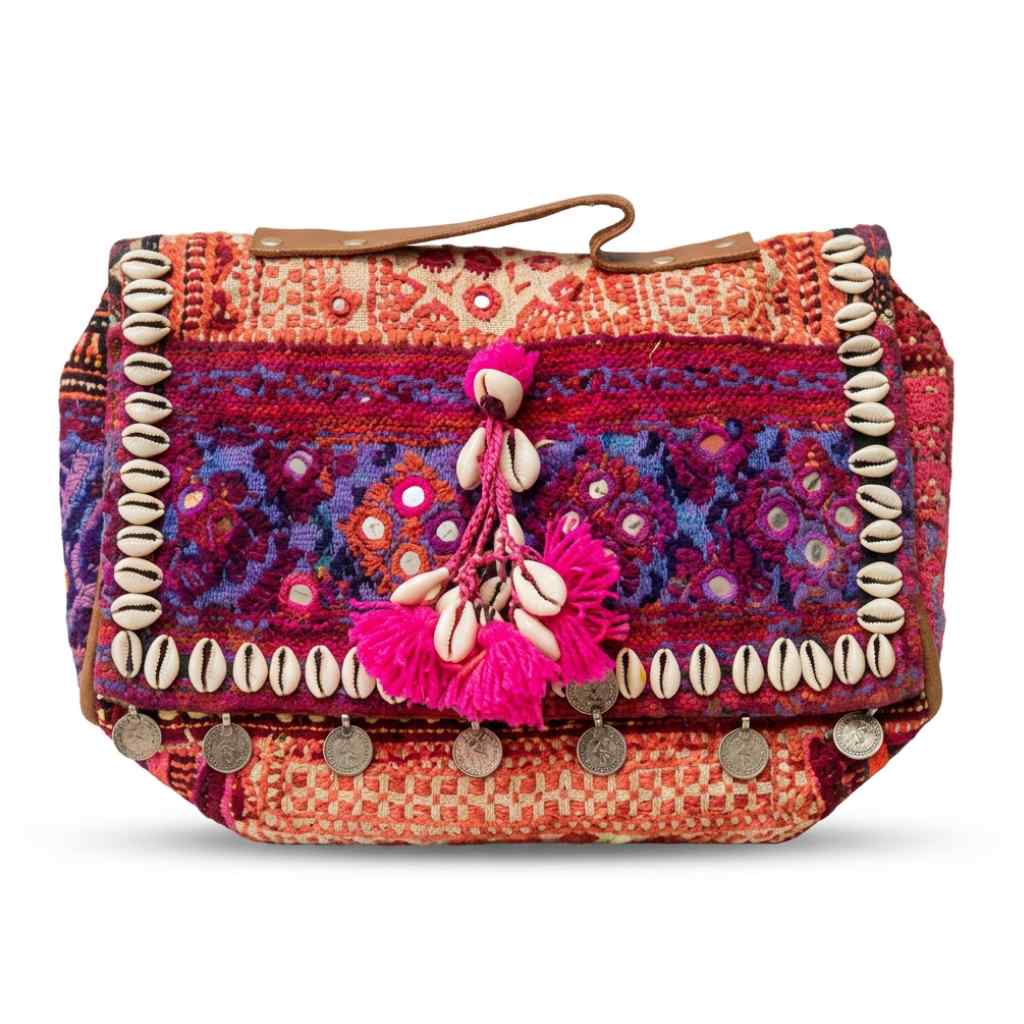 Folk Fusion Colorful Embroidered Banjara Bag with Codi Accents