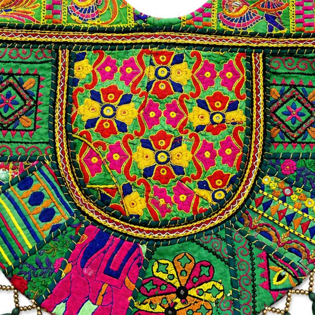 Wanderlust Tassel Embroidered  Tote Bag