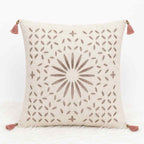 Geometric Applique Cutwork Cushion Cover