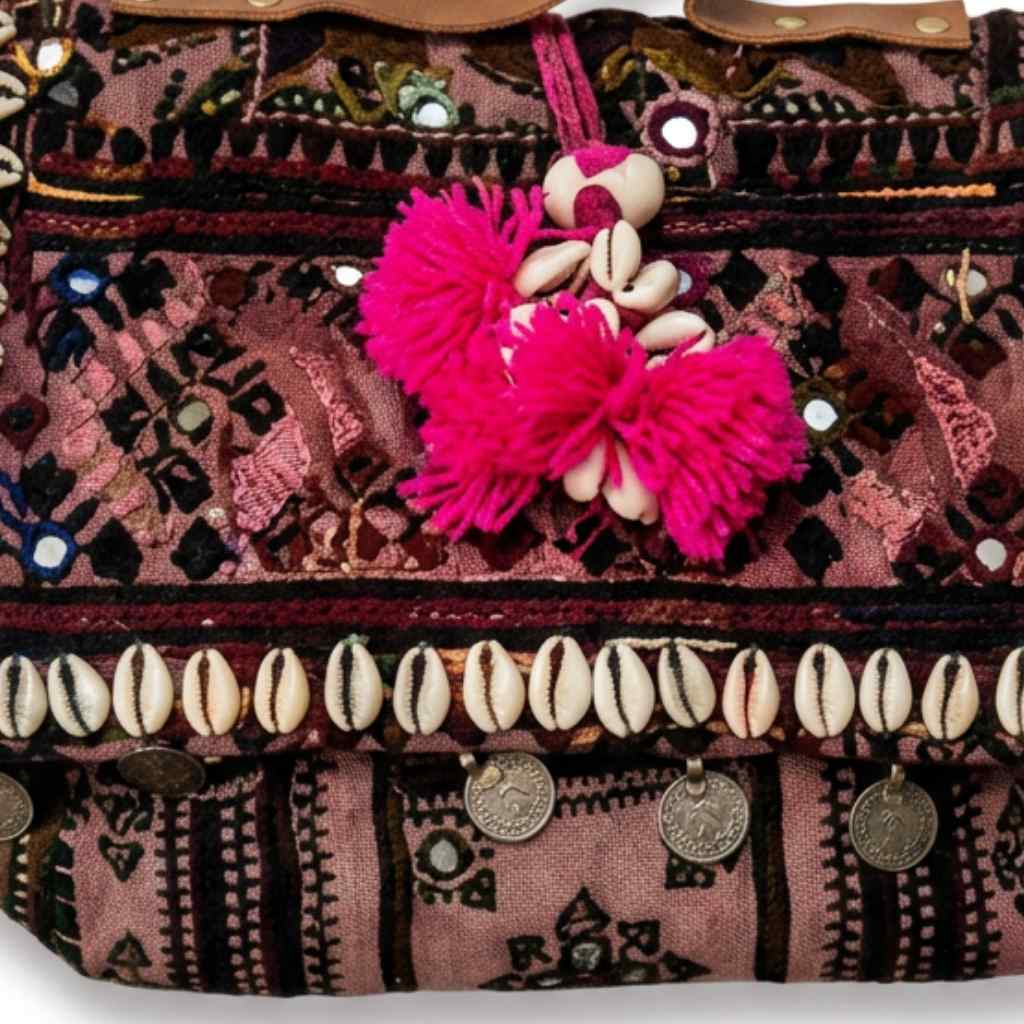 Folk Fusion Colorful Embroidered Banjara Bag with Codi Accents