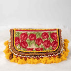 Sunlit Tassel Embroidered Sling Bag for Women