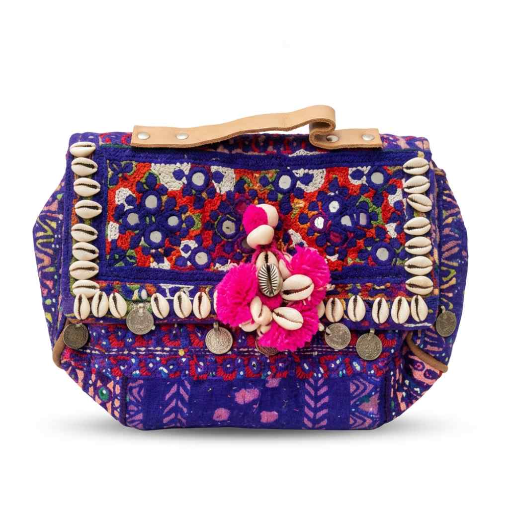 Folk Fusion Colorful Embroidered Banjara Bag with Codi Accents