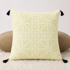 Elegant Applique Cutwork Cushion Cover