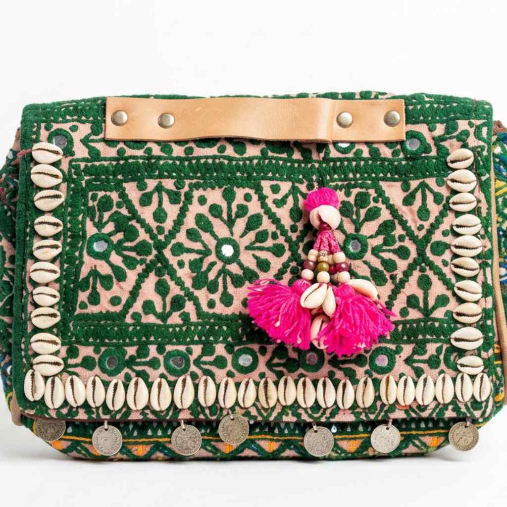 Folk Fusion Colorful Embroidered Banjara Bag with Codi Accents