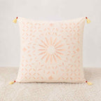 Geometric Applique Cutwork Cushion Cover