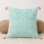 Elegant Applique Cutwork Cushion Cover