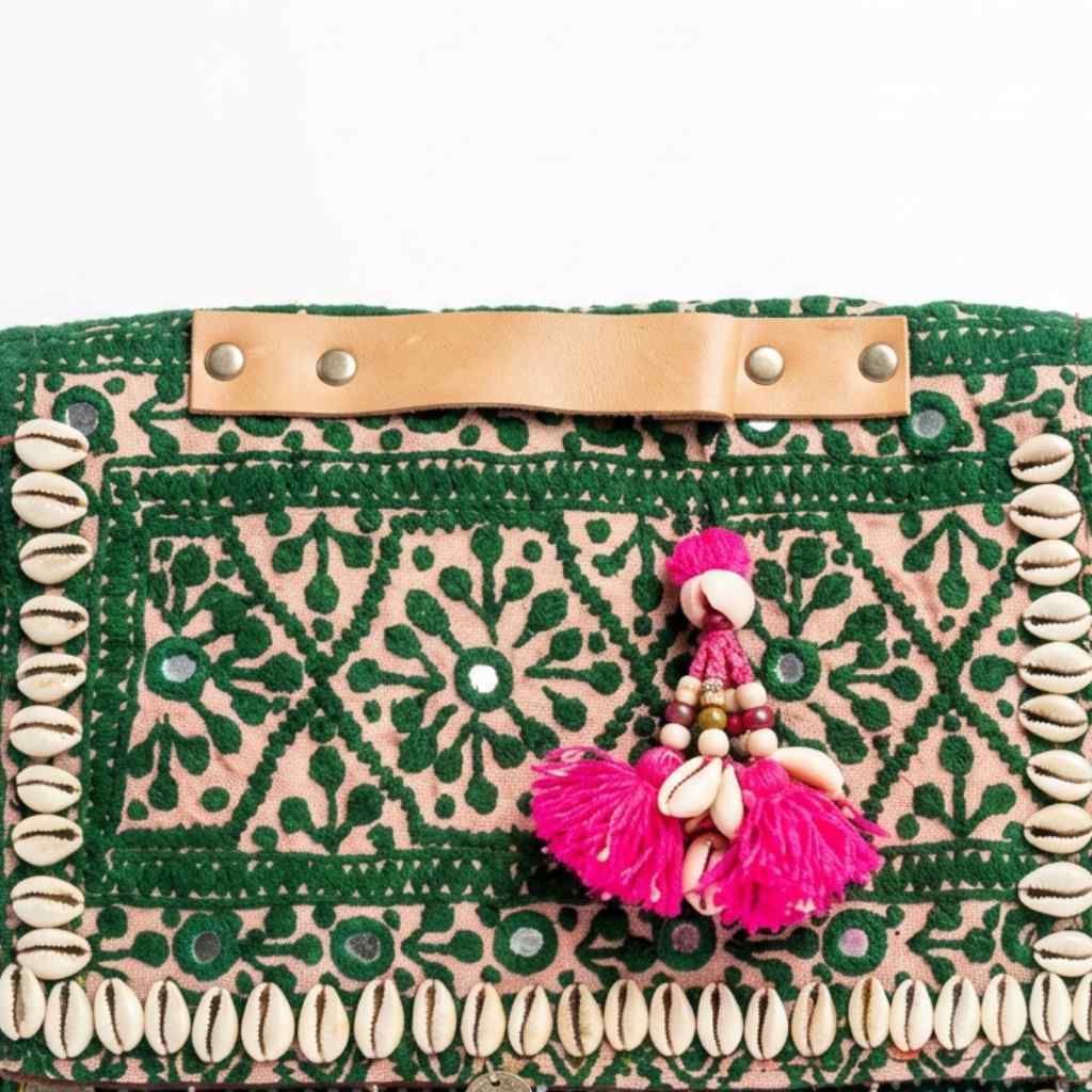 Folk Fusion Colorful Embroidered Banjara Bag with Codi Accents