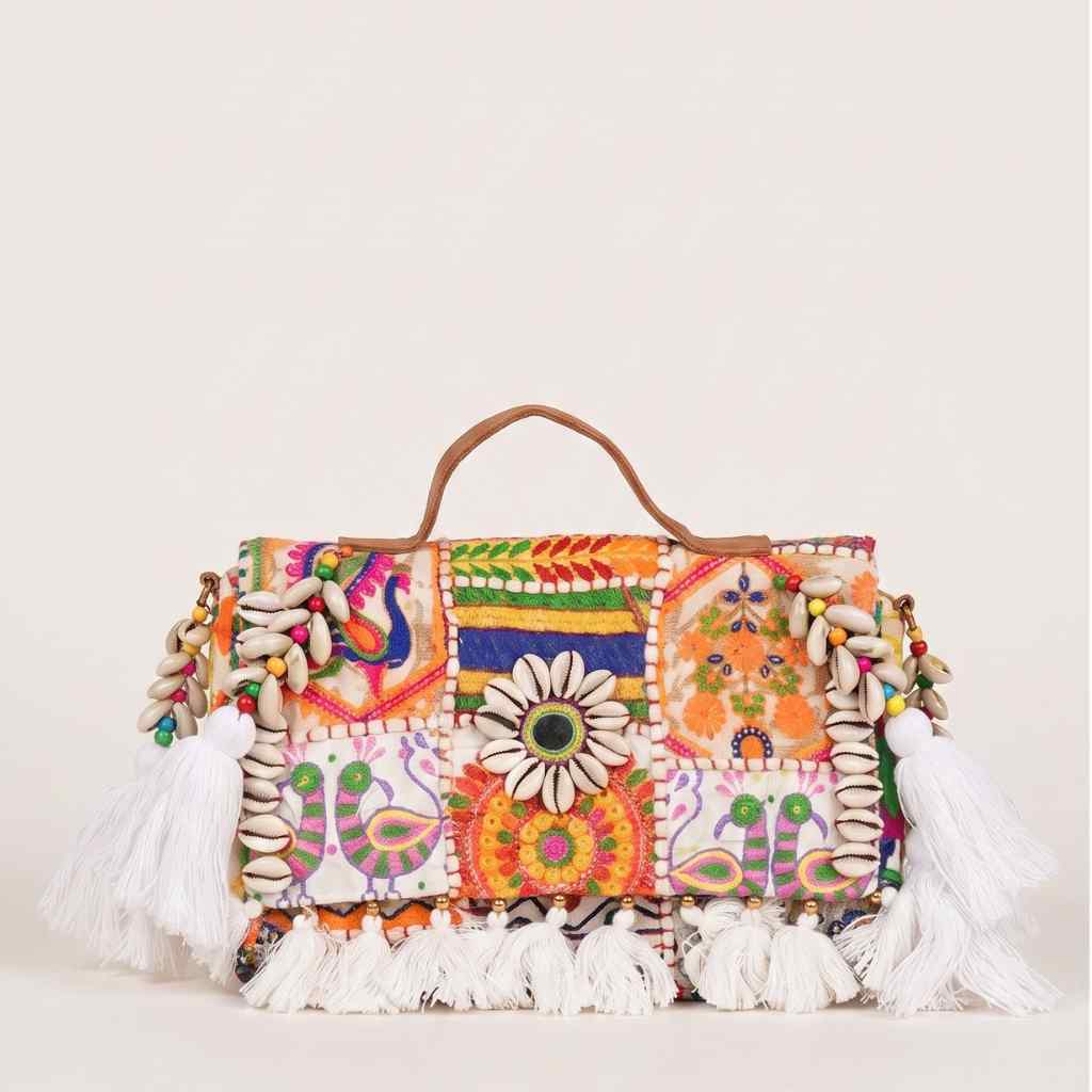 Fusion Bling Embroidered Banjara Handbag