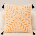 Statement Applique Cutwork Cushion Cover