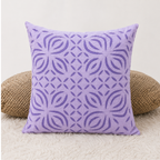 Elegant Applique Cutwork Cushion Cover