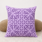 Elegant Applique Cutwork Cushion Cover
