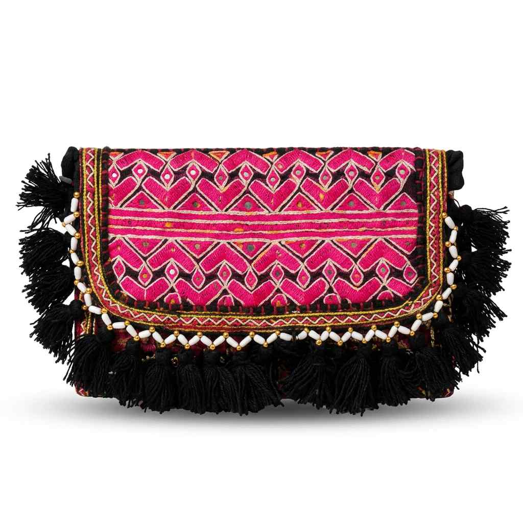 Vibrant Vibes Embroidered Sling Bag for Women