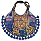 Pastel Weave Zari Embroidered Tote Bag for Women