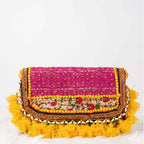 Sunlit Tassel Embroidered Sling Bag for Women