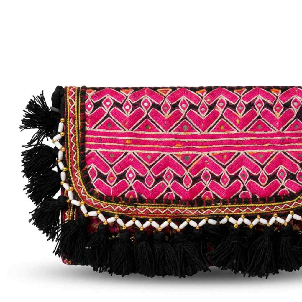 Vibrant Vibes Embroidered Sling Bag for Women