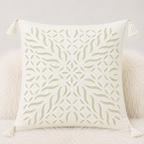 Statement Applique Cutwork Cushion Cover