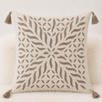 Statement Applique Cutwork Cushion Cover