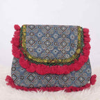 Indie Craft  Printed Ajrakh Sling Bag