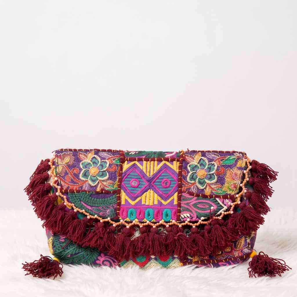 Nomad Banjara Embroidered Sling Purse