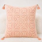 Elegant Applique Cutwork Cushion Cover