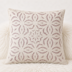 Elegant Applique Cutwork Cushion Cover