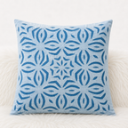 Elegant Applique Cutwork Cushion Cover