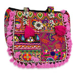 Heritage Embroidered Banjara Tote Bag with Tassels