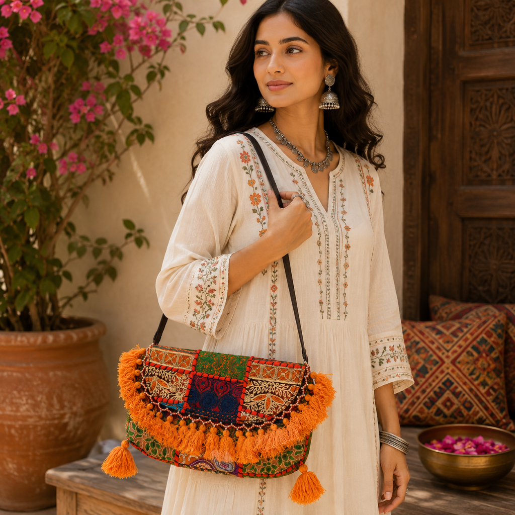 Fusion Trails Small Banjara Sling Purse
