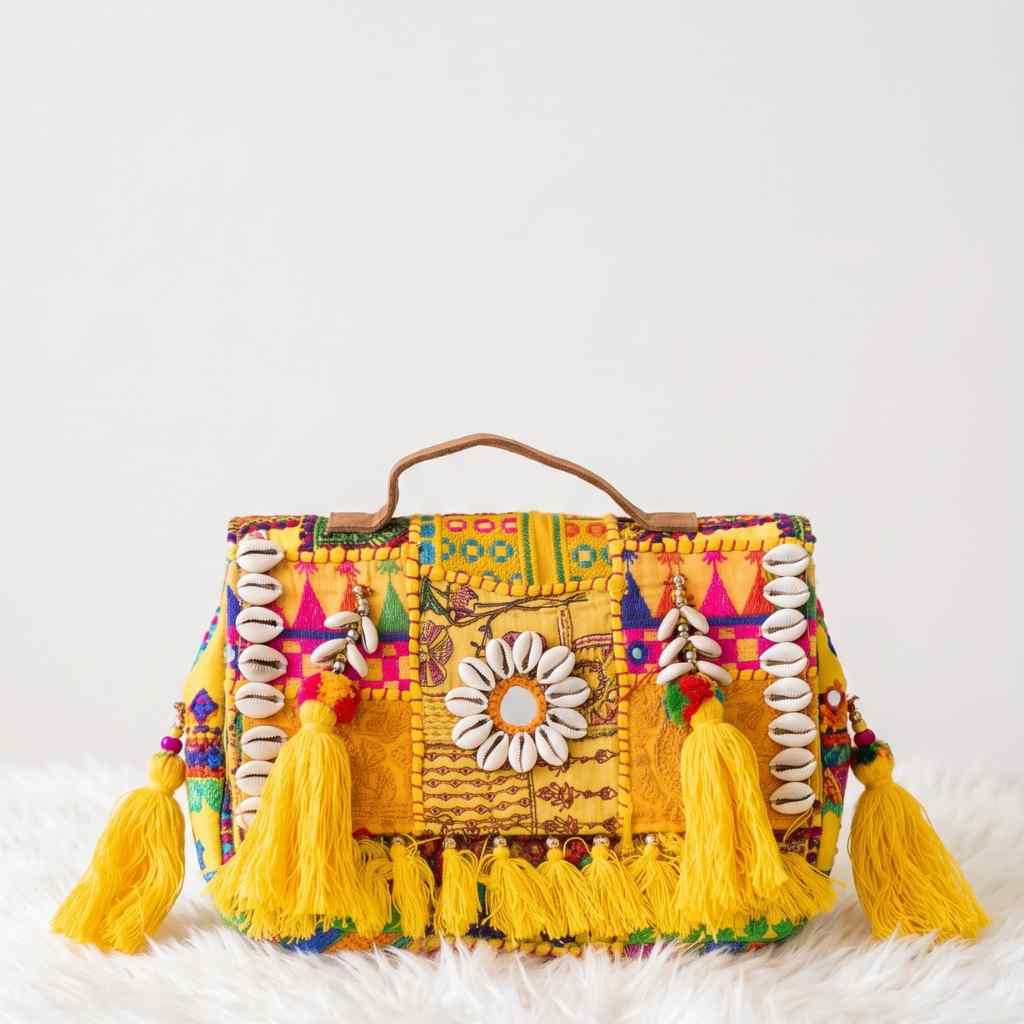 Fusion Bling Embroidered Banjara Handbag