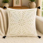 Color Hues Applique Cutwork Cushion Cover