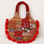 Wanderlust Tassel Embroidered  Tote Bag