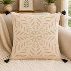 Color Hues Applique Cutwork Cushion Cover