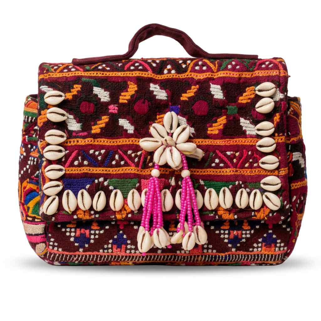 Folk Fusion Colorful Embroidered Banjara Bag with Codi Accents