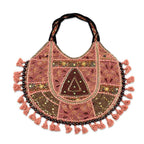 Pastel Weave Zari Embroidered Tote Bag for Women