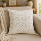 Garden Grace Applique Cutwork Cushion Cover