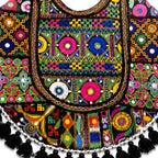 Fusion Hues Boho Tassel Embroidered Tote Bag