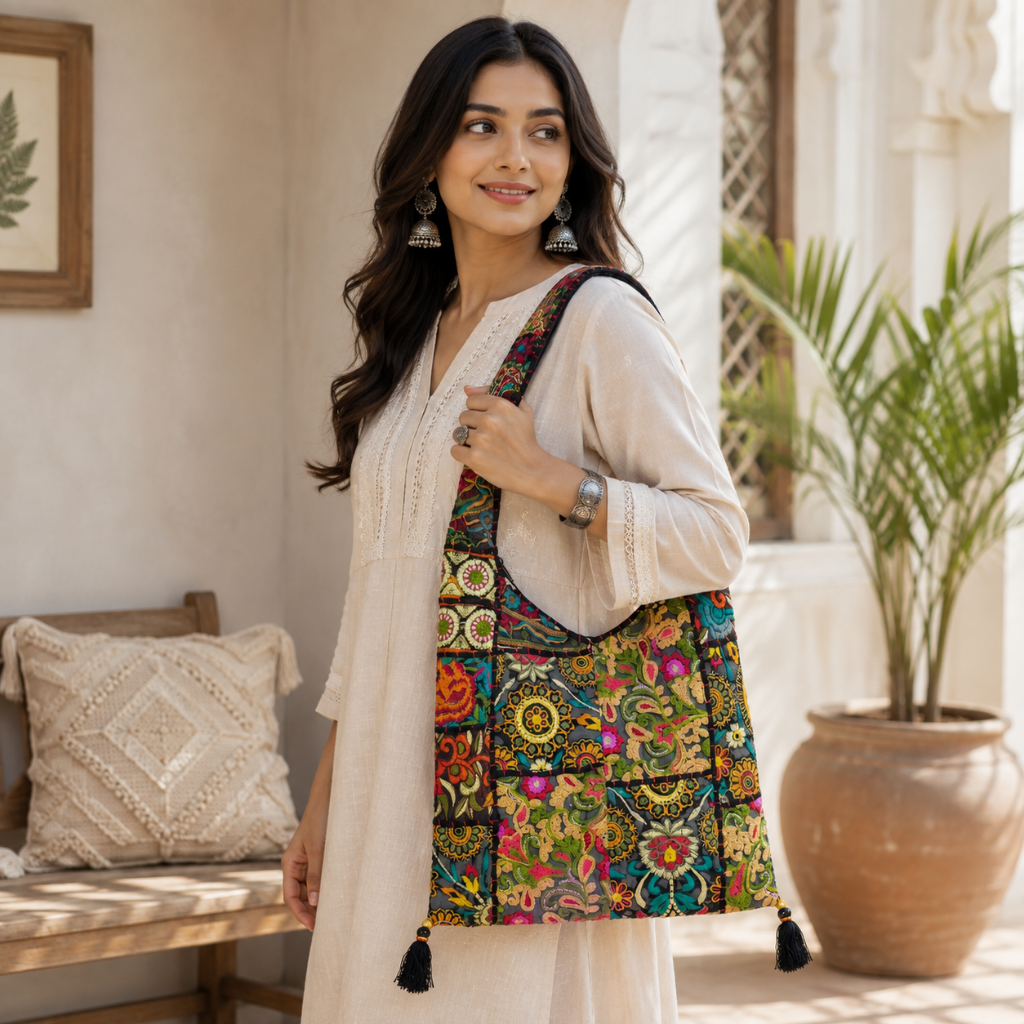 Fusion Flair Embroidered Everyday Banjara Bag