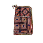 Golden Aura Zari Embroidered Purse for Women