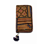 Golden Aura Zari Embroidered Purse for Women
