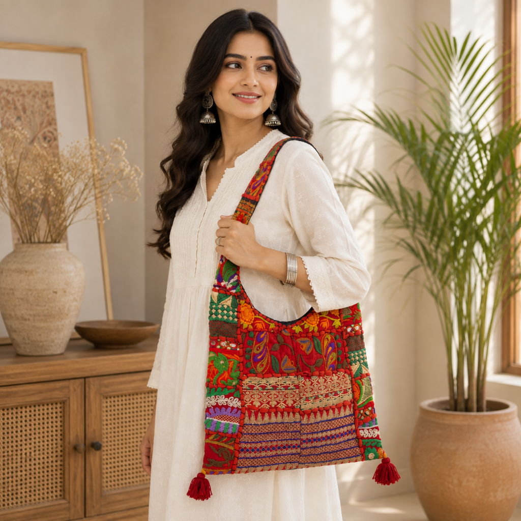 Fusion Flair Embroidered Everyday Banjara Bag