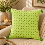 Intricate Applique Cutwork Cushion Cover