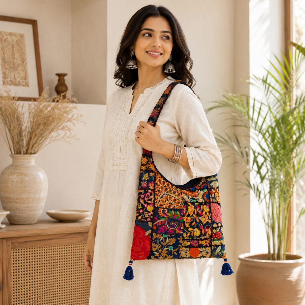 Fusion Flair Embroidered Everyday Banjara Bag