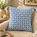 Intricate Applique Cutwork Cushion Cover