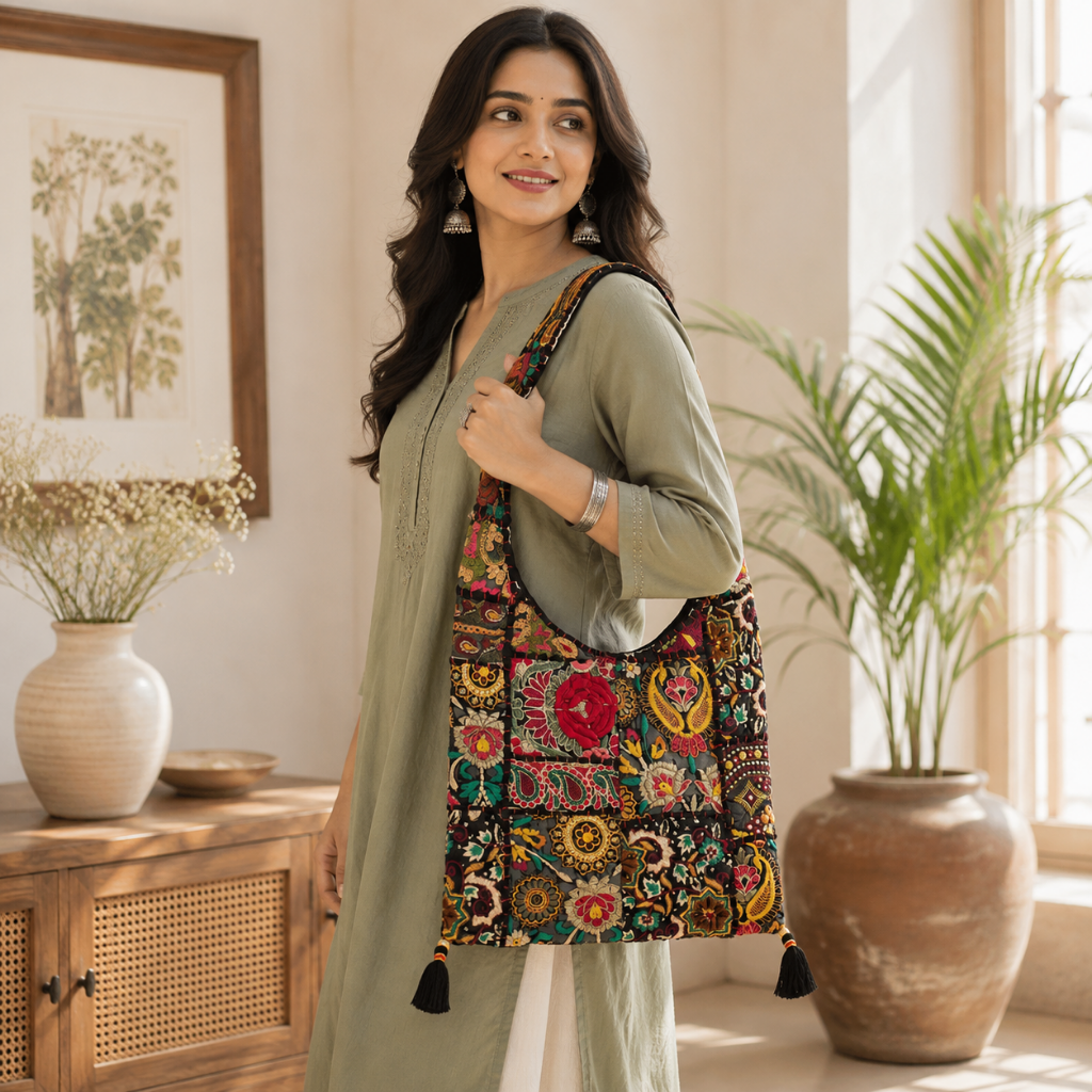 Fusion Flair Embroidered Everyday Banjara Bag